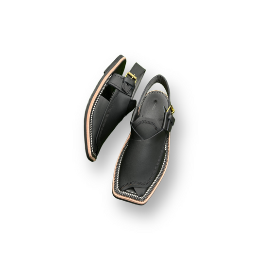 Majesty – Pure Leather Peshawari Chappal | Double Stitch