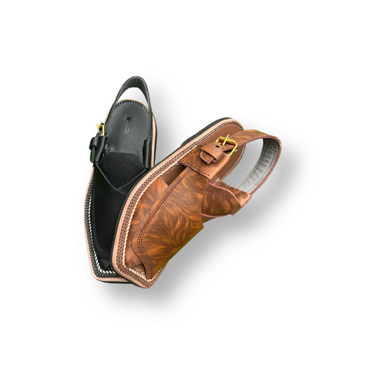 Majesty – Pure Leather Peshawari Chappal | Double Stitch
